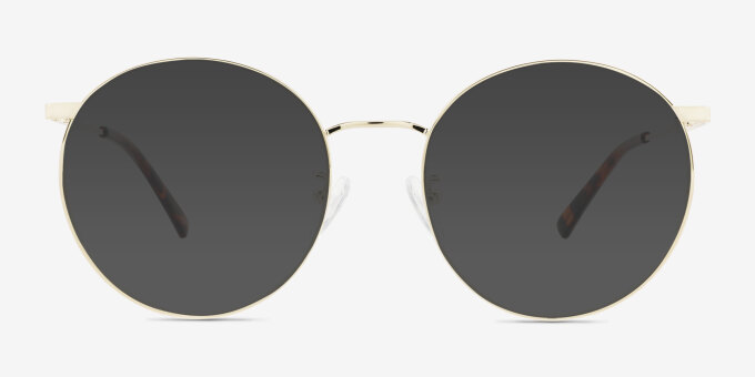 Zotte Light Gold MetalEyeglass Frames from EyeBuyDirect, with Tinted Lenses