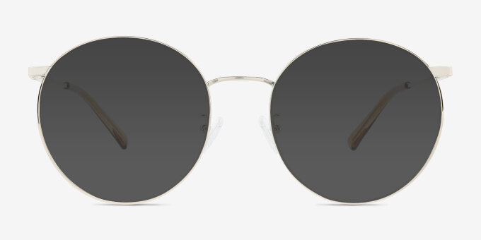 Zotte Gold MetalEyeglass Frames from EyeBuyDirect, with Tinted Lenses
