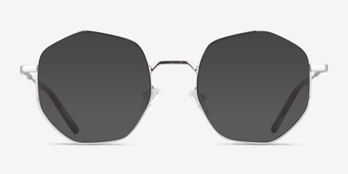 Artisan Argenté MétalMontures de lunettes de vue d'EyeBuyDirect, Avec des Verres Teintés