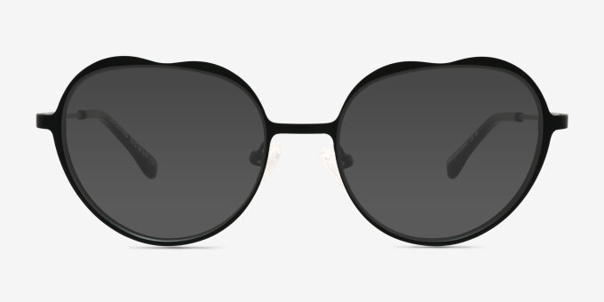 Everlasting Black MetalEyeglass Frames from EyeBuyDirect, with Tinted Lenses