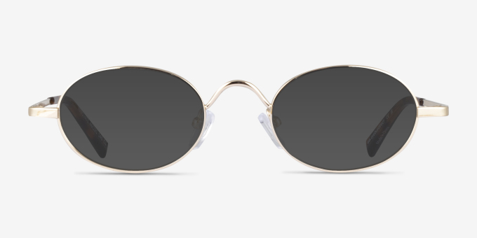 Innovate Gold MetalEyeglass Frames from EyeBuyDirect, with Tinted Lenses