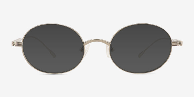Montague Silver MetalEyeglass Frames from EyeBuyDirect, with Tinted Lenses