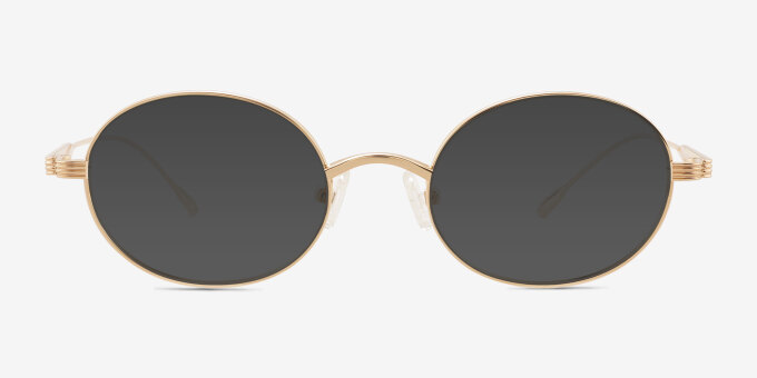 Montague Gold MetalEyeglass Frames from EyeBuyDirect, with Tinted Lenses