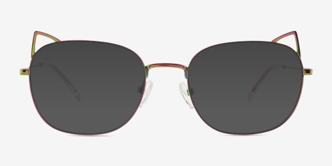 Cymric Rainbow MetalEyeglass Frames from EyeBuyDirect, with Tinted Lenses