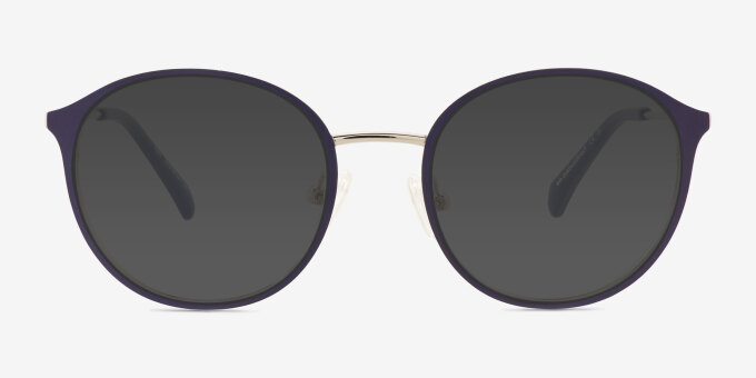 Tizzy Bleu marine MétalMontures de lunettes de vue d'EyeBuyDirect, Avec des Verres Teintés
