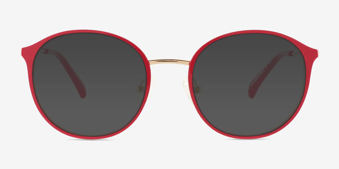 Tizzy Framboise MétalMontures de lunettes de vue d'EyeBuyDirect, Avec des Verres Teintés