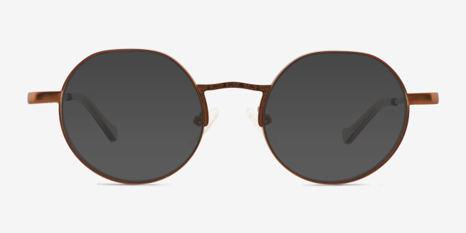 Danbury Bronze MetalEyeglass Frames from EyeBuyDirect, with Tinted Lenses