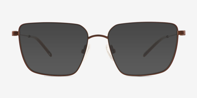 Sartori Brown Alternative MaterialsEyeglass Frames from EyeBuyDirect, with Tinted Lenses