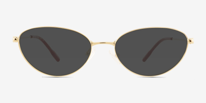 Caulfield Gold Alternative MaterialsEyeglass Frames from EyeBuyDirect, with Tinted Lenses