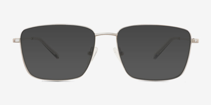 Loxley Silver Alternative MaterialsEyeglass Frames from EyeBuyDirect, with Tinted Lenses