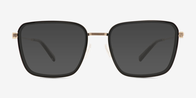 Whitaker Black MetalEyeglass Frames from EyeBuyDirect, with Tinted Lenses