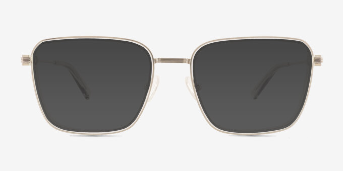 Whitaker Gray MetalEyeglass Frames from EyeBuyDirect, with Tinted Lenses