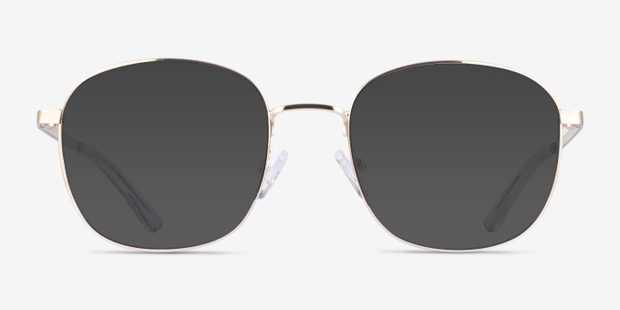 Architecht Gold MetalEyeglass Frames from EyeBuyDirect, with Tinted Lenses