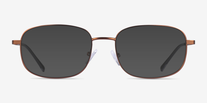 Arlo Bronze MetalEyeglass Frames from EyeBuyDirect, with Tinted Lenses