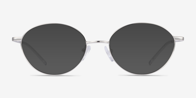 Carey Argenté MétalMontures de lunettes de vue d'EyeBuyDirect, Avec des Verres Teintés