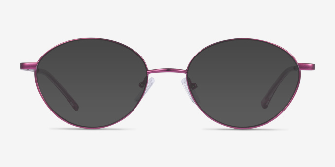 Carey Purple MetalEyeglass Frames from EyeBuyDirect, with Tinted Lenses