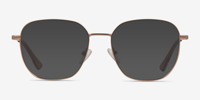 Chai Rose Gold MetalEyeglass Frames from EyeBuyDirect, with Tinted Lenses