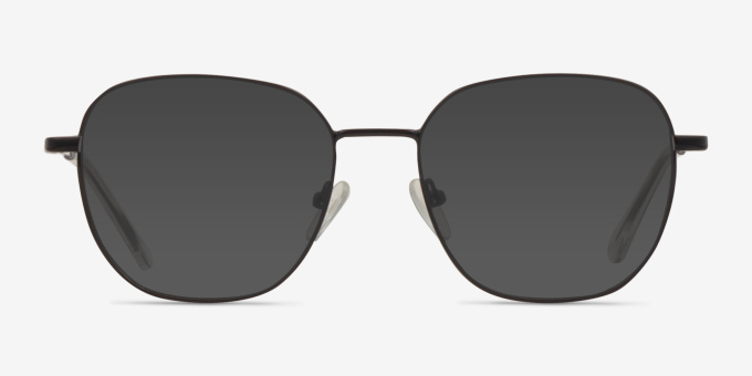 Chai Black MetalEyeglass Frames from EyeBuyDirect, with Tinted Lenses