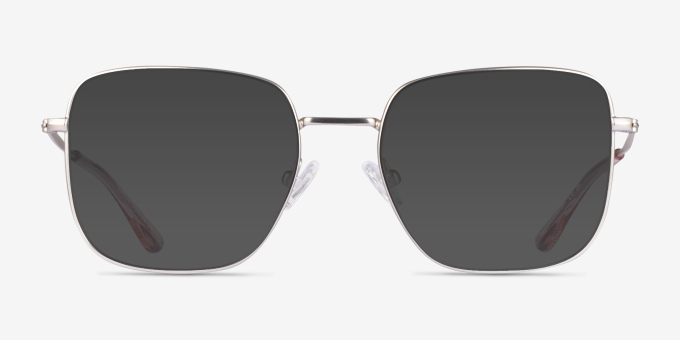 Davis Silver MetalEyeglass Frames from EyeBuyDirect, with Tinted Lenses