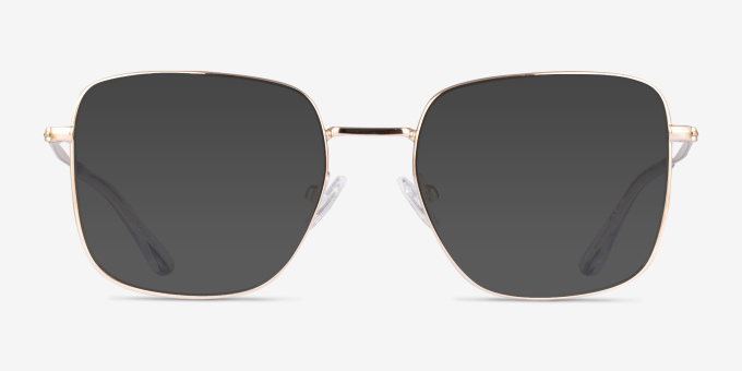 Davis Gold MetalEyeglass Frames from EyeBuyDirect, with Tinted Lenses