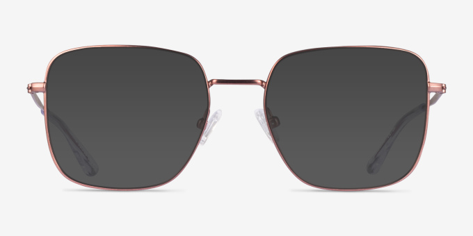 Davis Pink MetalEyeglass Frames from EyeBuyDirect, with Tinted Lenses