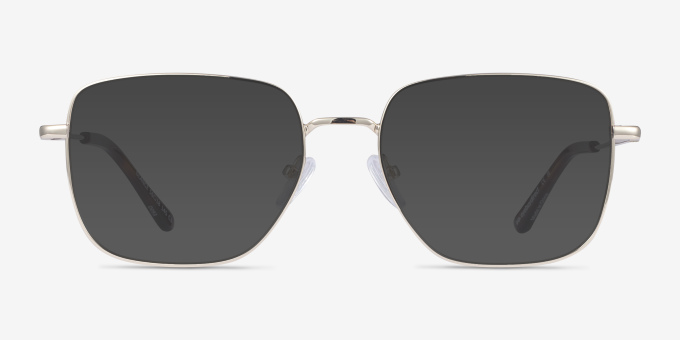 Glance Gold MetalEyeglass Frames from EyeBuyDirect, with Tinted Lenses