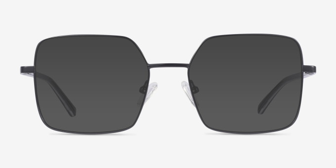 Laken Black MetalEyeglass Frames from EyeBuyDirect, with Tinted Lenses