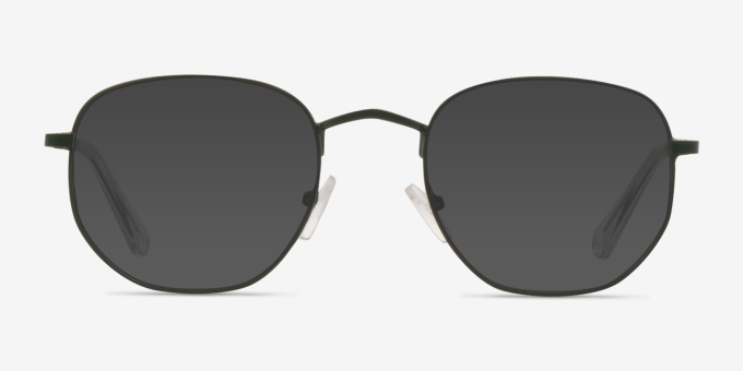 Brooks Green MetalEyeglass Frames from EyeBuyDirect, with Tinted Lenses