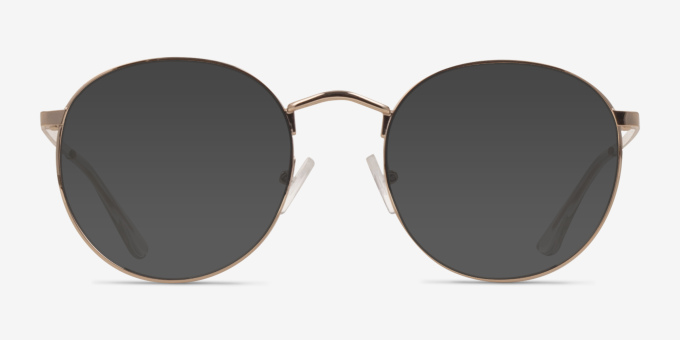 Carson Gold MetalEyeglass Frames from EyeBuyDirect, with Tinted Lenses