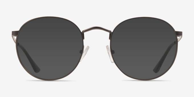 Carson Gray MetalEyeglass Frames from EyeBuyDirect, with Tinted Lenses