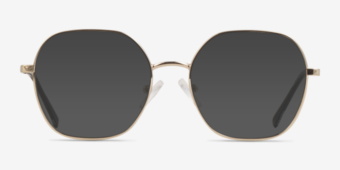Cori Gold MetalEyeglass Frames from EyeBuyDirect, with Tinted Lenses