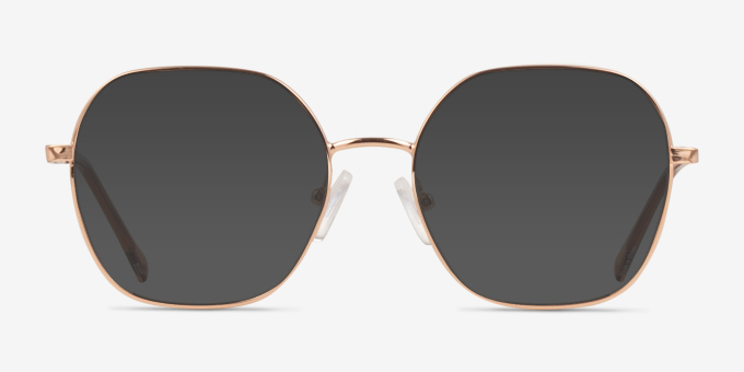 Cori Rose Gold MetalEyeglass Frames from EyeBuyDirect, with Tinted Lenses
