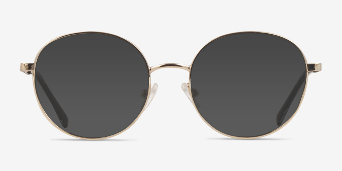 Dakota Gold MetalEyeglass Frames from EyeBuyDirect, with Tinted Lenses