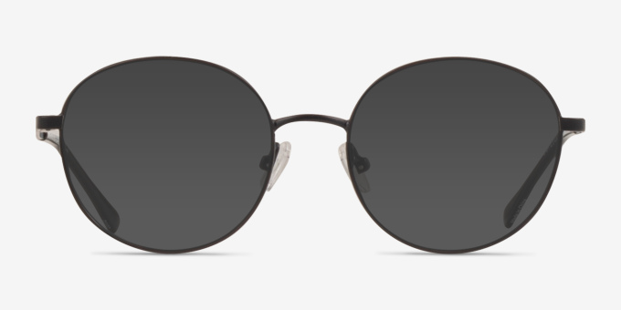 Dakota Black MetalEyeglass Frames from EyeBuyDirect, with Tinted Lenses