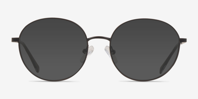 Dakota Black MetalEyeglass Frames from EyeBuyDirect, with Tinted Lenses