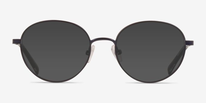 Dallas Bleu marine MétalMontures de lunettes de vue d'EyeBuyDirect, Avec des Verres Teintés