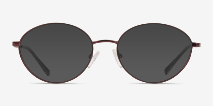 Cinema Burgundy MétalMontures de lunettes de vue d'EyeBuyDirect, Avec des Verres Teintés