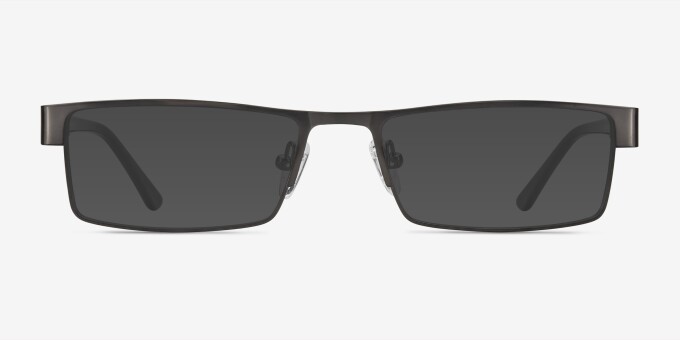 Bennett Gunmetal MétalMontures de lunettes de vue d'EyeBuyDirect, Avec des Verres Teintés