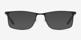 Clinton  Black  Métal Montures de lunettes de vue d'EyeBuyDirect, with Tinted Lenses