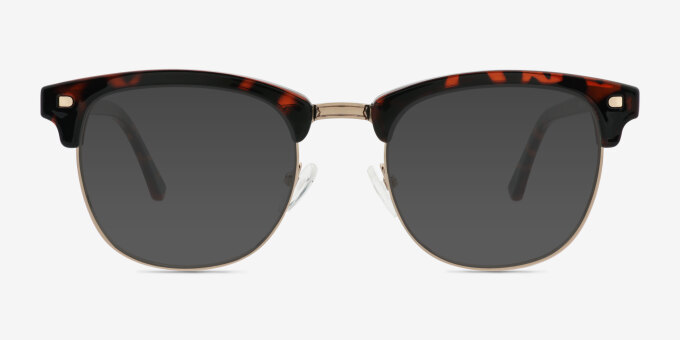 Tate Tortoise Gold PlasticEyeglass Frames from EyeBuyDirect, with Tinted Lenses