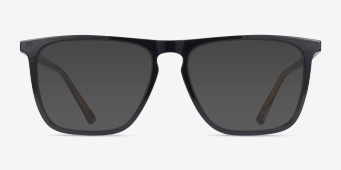 Harden Black PlasticEyeglass Frames from EyeBuyDirect, with Tinted Lenses