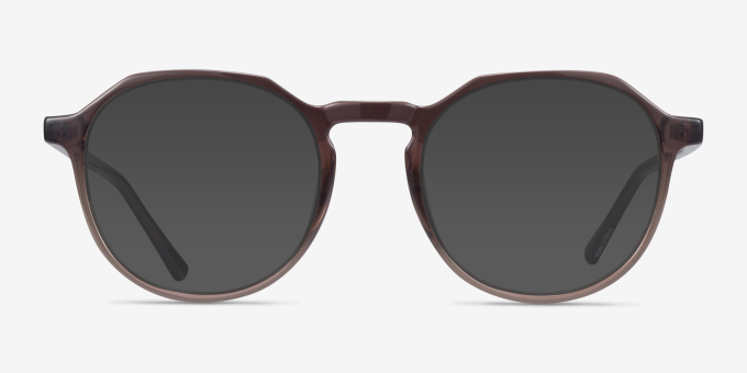 Schaye Brown PlasticEyeglass Frames from EyeBuyDirect, with Tinted Lenses