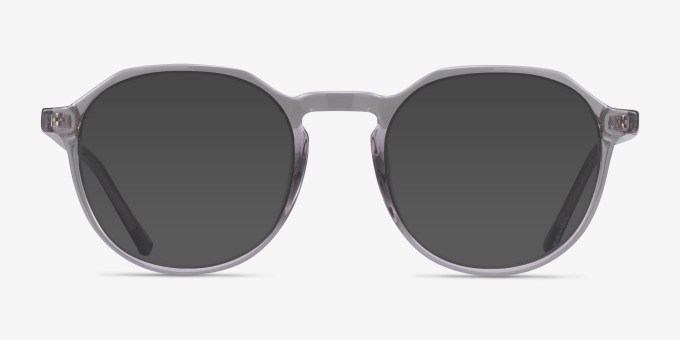 Schaye Gray PlasticEyeglass Frames from EyeBuyDirect, with Tinted Lenses