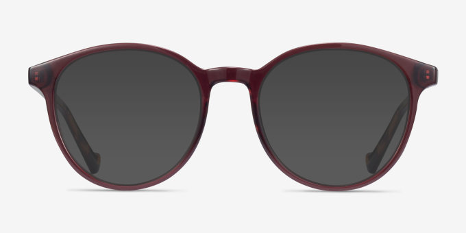 Lasker Purple PlasticEyeglass Frames from EyeBuyDirect, with Tinted Lenses