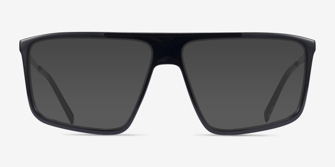 Solo Black MetalEyeglass Frames from EyeBuyDirect, with Tinted Lenses