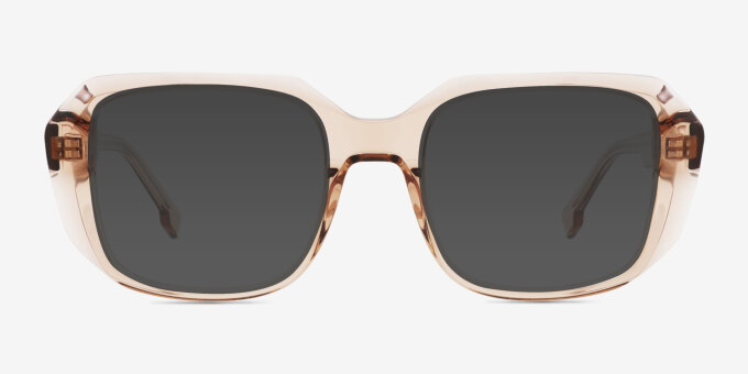 Benedict Brown AcetateEyeglass Frames from EyeBuyDirect, with Tinted Lenses