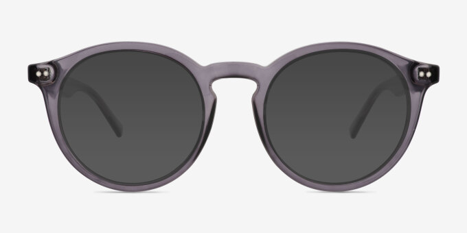 Balta Gray PlasticEyeglass Frames from EyeBuyDirect, with Tinted Lenses