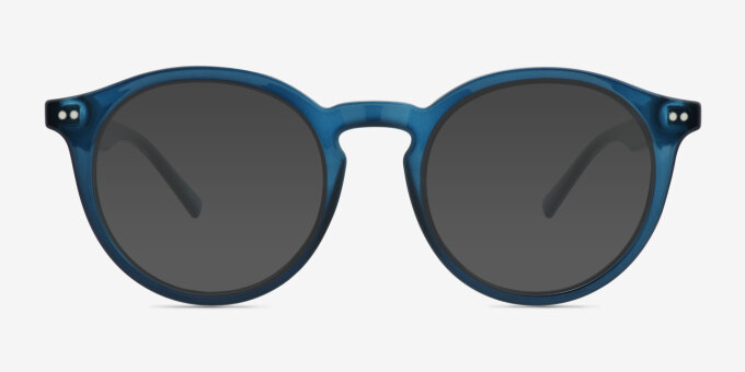 Balta Navy PlasticEyeglass Frames from EyeBuyDirect, with Tinted Lenses