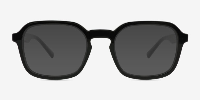 Calvo Black PlasticEyeglass Frames from EyeBuyDirect, with Tinted Lenses