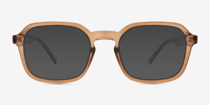 Calvo Brown PlasticEyeglass Frames from EyeBuyDirect, with Tinted Lenses